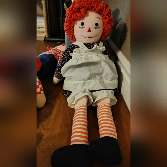 Vtg Large Raggedy Anne & Andy Dolls Lot Of 4 - Picture 12 of 14